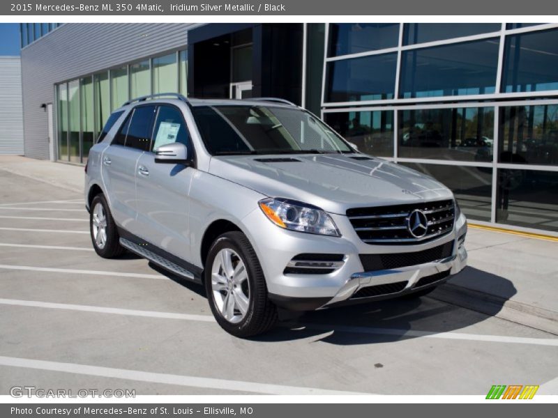 Iridium Silver Metallic / Black 2015 Mercedes-Benz ML 350 4Matic