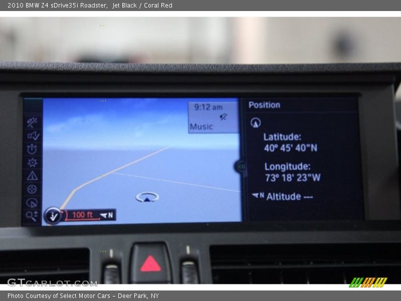 Jet Black / Coral Red 2010 BMW Z4 sDrive35i Roadster