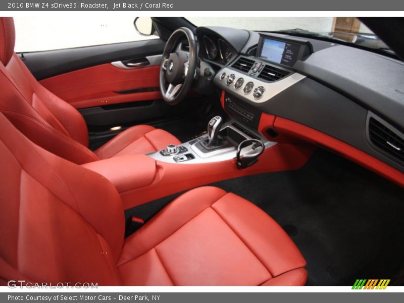 Jet Black / Coral Red 2010 BMW Z4 sDrive35i Roadster