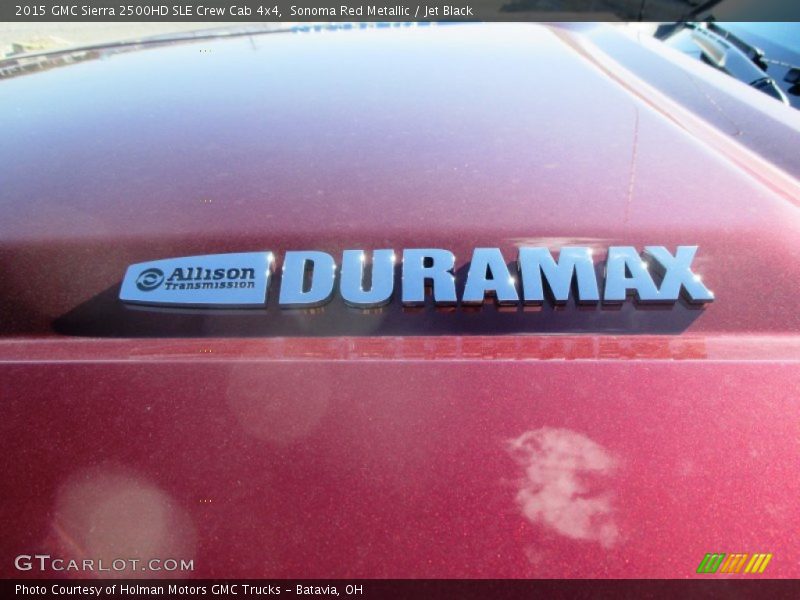 Sonoma Red Metallic / Jet Black 2015 GMC Sierra 2500HD SLE Crew Cab 4x4