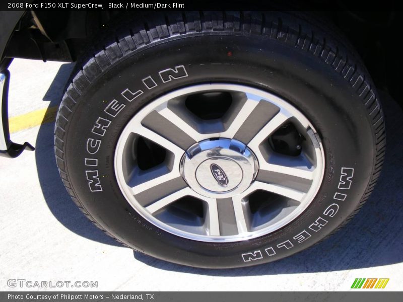 Black / Medium/Dark Flint 2008 Ford F150 XLT SuperCrew