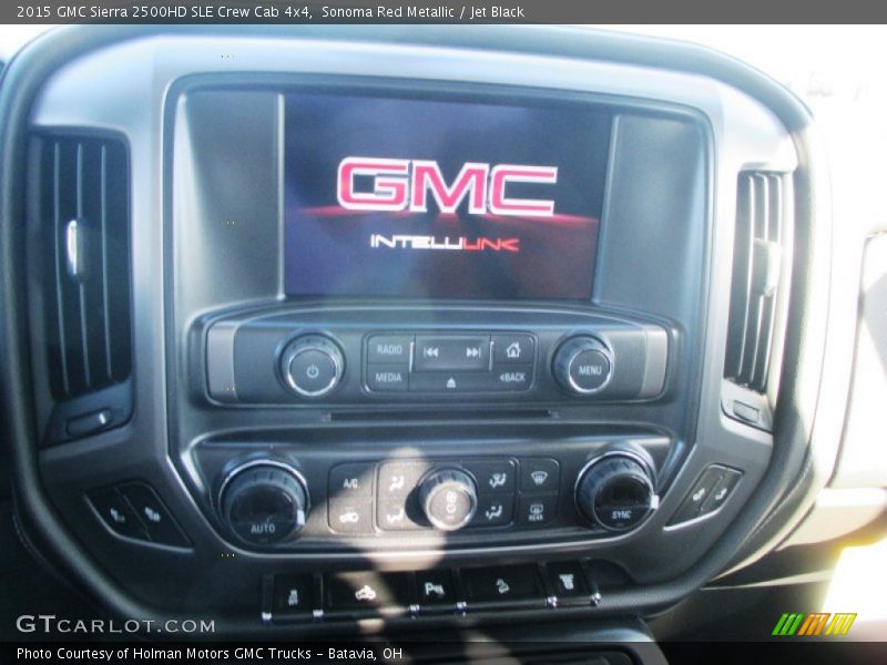 Sonoma Red Metallic / Jet Black 2015 GMC Sierra 2500HD SLE Crew Cab 4x4