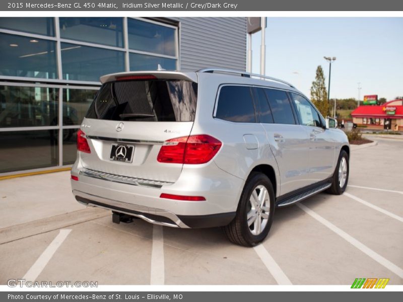 Iridium Silver Metallic / Grey/Dark Grey 2015 Mercedes-Benz GL 450 4Matic