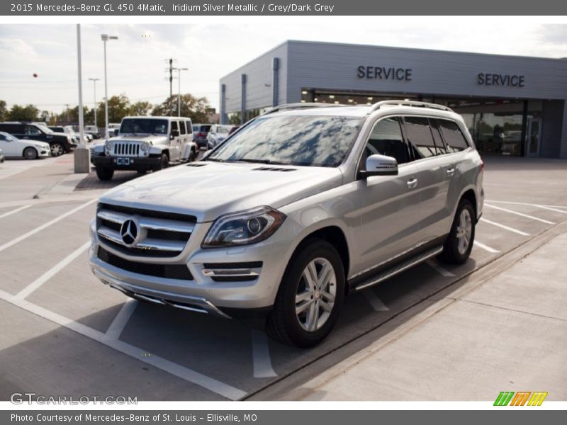 Iridium Silver Metallic / Grey/Dark Grey 2015 Mercedes-Benz GL 450 4Matic