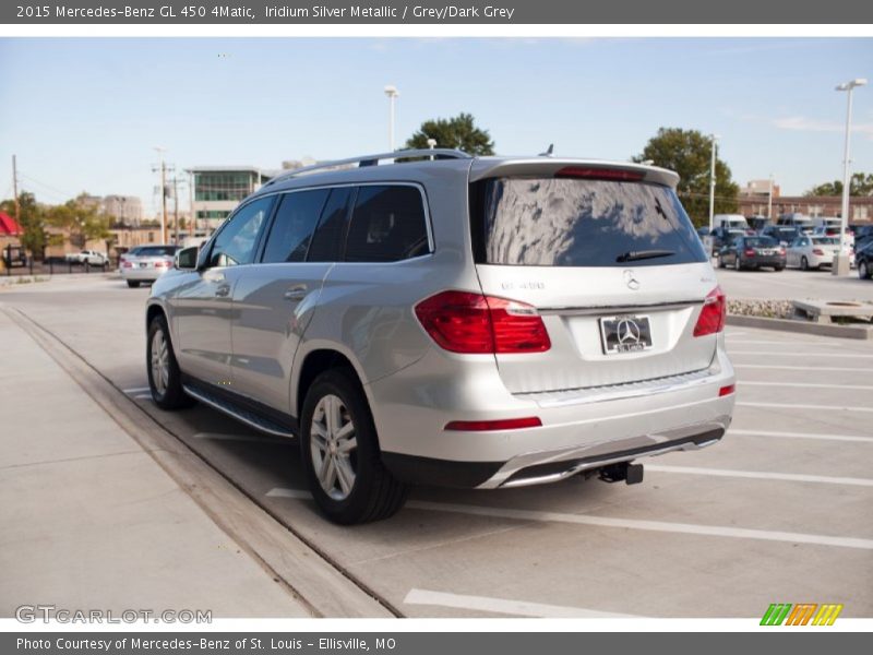 Iridium Silver Metallic / Grey/Dark Grey 2015 Mercedes-Benz GL 450 4Matic