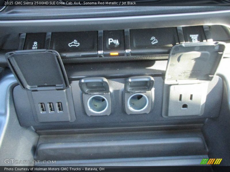 Sonoma Red Metallic / Jet Black 2015 GMC Sierra 2500HD SLE Crew Cab 4x4