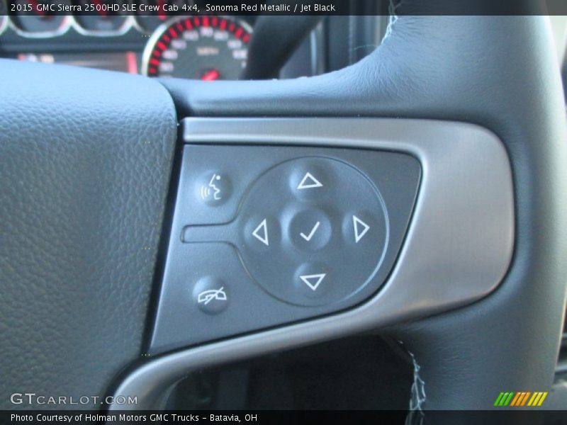 Sonoma Red Metallic / Jet Black 2015 GMC Sierra 2500HD SLE Crew Cab 4x4