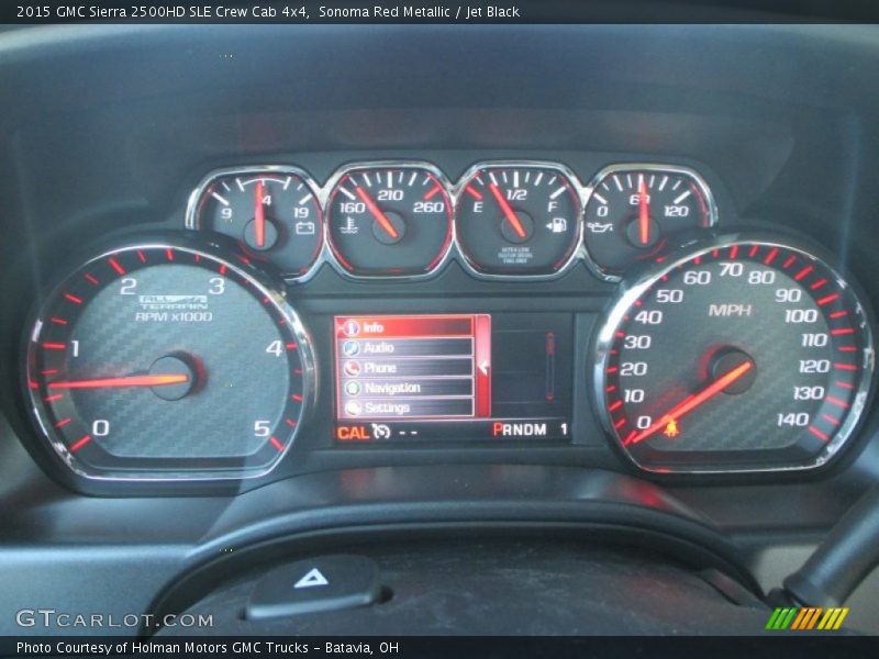 Sonoma Red Metallic / Jet Black 2015 GMC Sierra 2500HD SLE Crew Cab 4x4