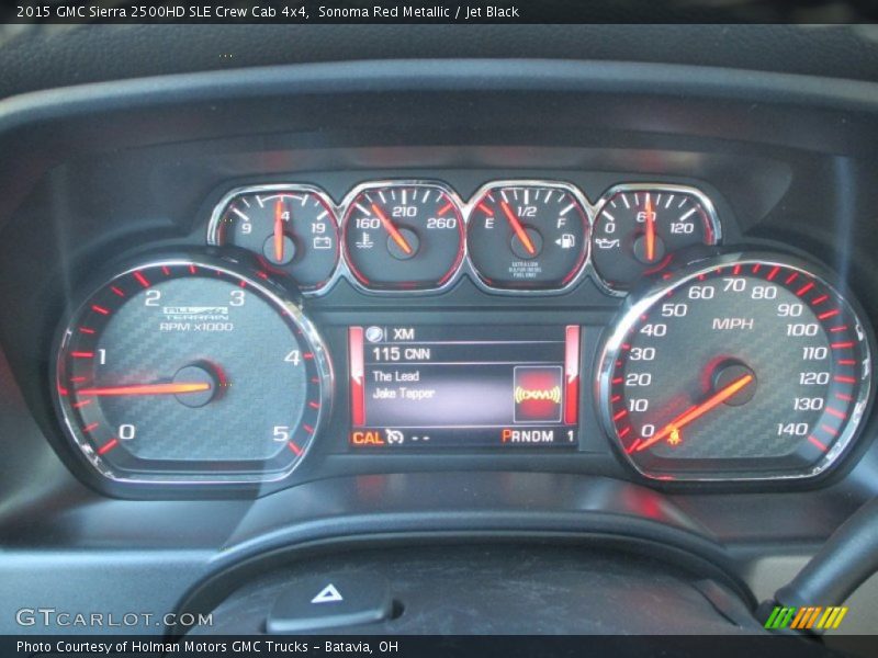 Sonoma Red Metallic / Jet Black 2015 GMC Sierra 2500HD SLE Crew Cab 4x4
