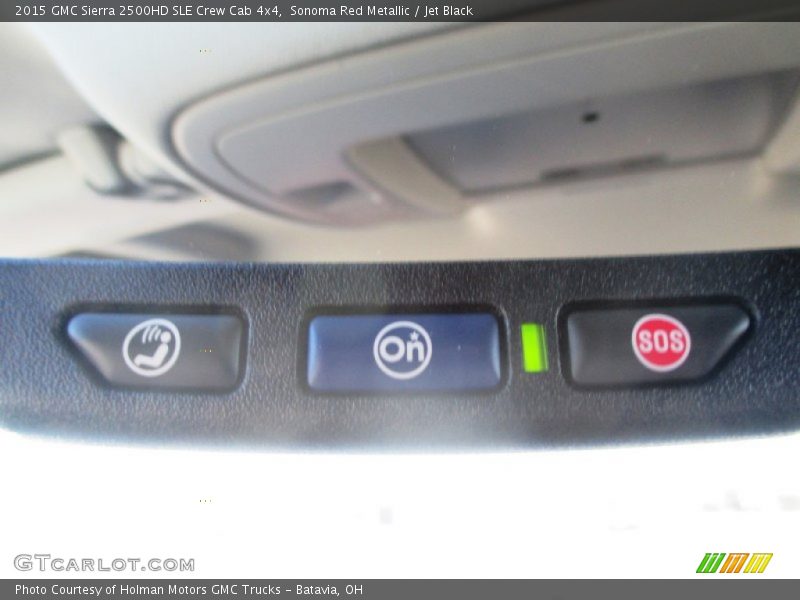 Sonoma Red Metallic / Jet Black 2015 GMC Sierra 2500HD SLE Crew Cab 4x4