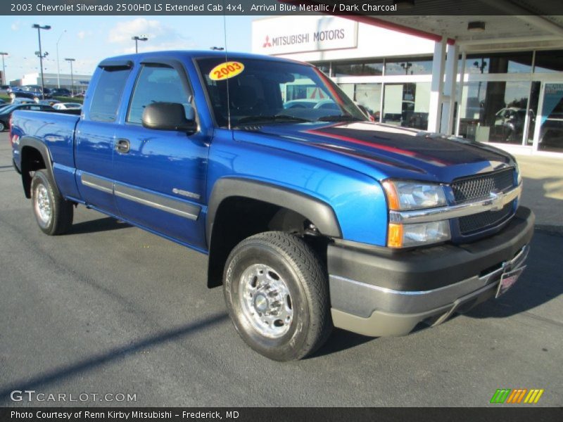 Arrival Blue Metallic / Dark Charcoal 2003 Chevrolet Silverado 2500HD LS Extended Cab 4x4