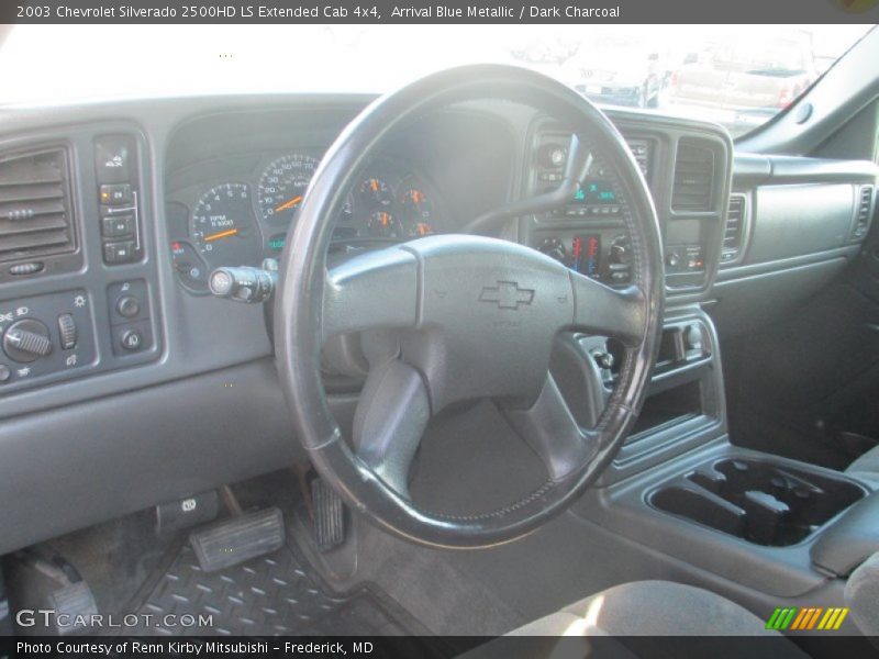 Arrival Blue Metallic / Dark Charcoal 2003 Chevrolet Silverado 2500HD LS Extended Cab 4x4
