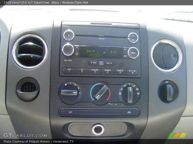 Black / Medium/Dark Flint 2008 Ford F150 XLT SuperCrew