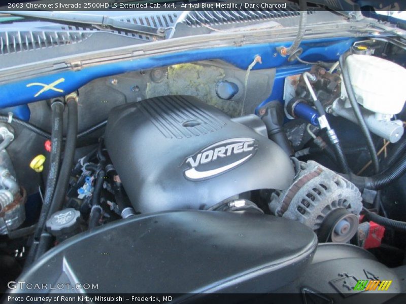 Arrival Blue Metallic / Dark Charcoal 2003 Chevrolet Silverado 2500HD LS Extended Cab 4x4