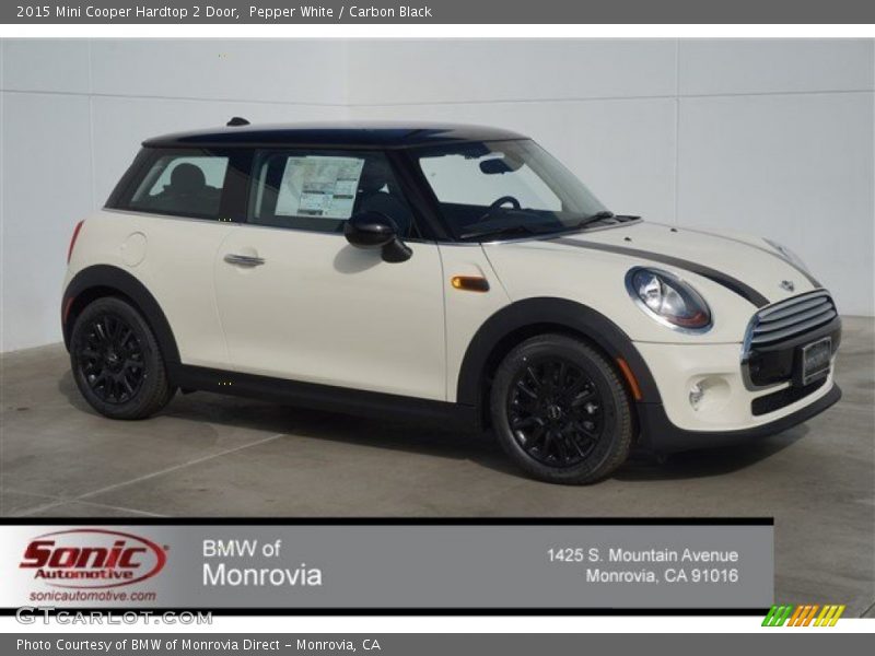 Pepper White / Carbon Black 2015 Mini Cooper Hardtop 2 Door