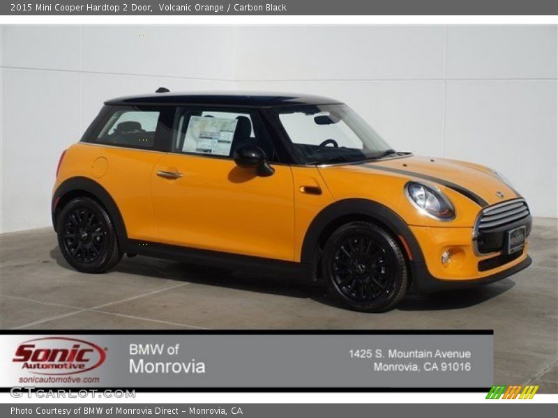 Volcanic Orange / Carbon Black 2015 Mini Cooper Hardtop 2 Door