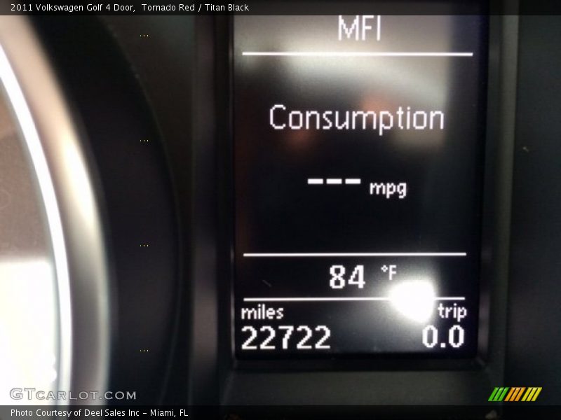 Tornado Red / Titan Black 2011 Volkswagen Golf 4 Door