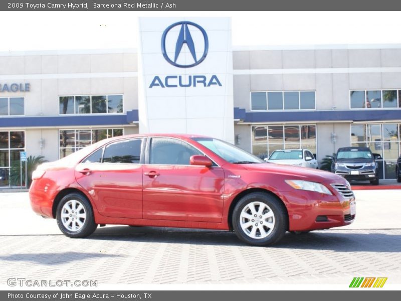 Barcelona Red Metallic / Ash 2009 Toyota Camry Hybrid