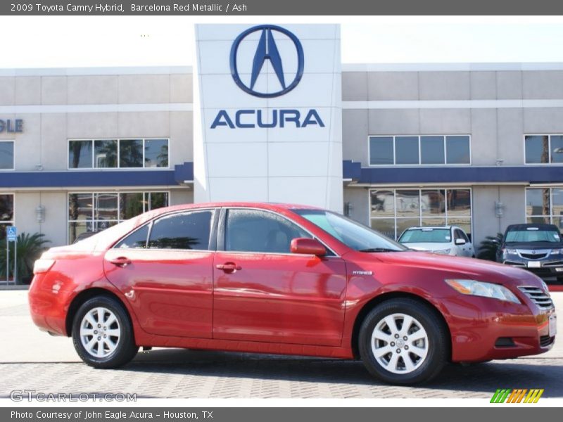 Barcelona Red Metallic / Ash 2009 Toyota Camry Hybrid