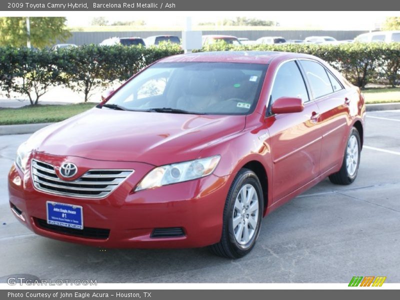 Barcelona Red Metallic / Ash 2009 Toyota Camry Hybrid