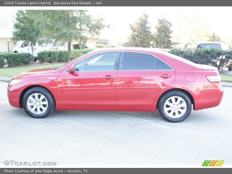 Barcelona Red Metallic / Ash 2009 Toyota Camry Hybrid
