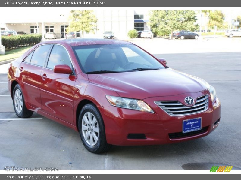 Barcelona Red Metallic / Ash 2009 Toyota Camry Hybrid