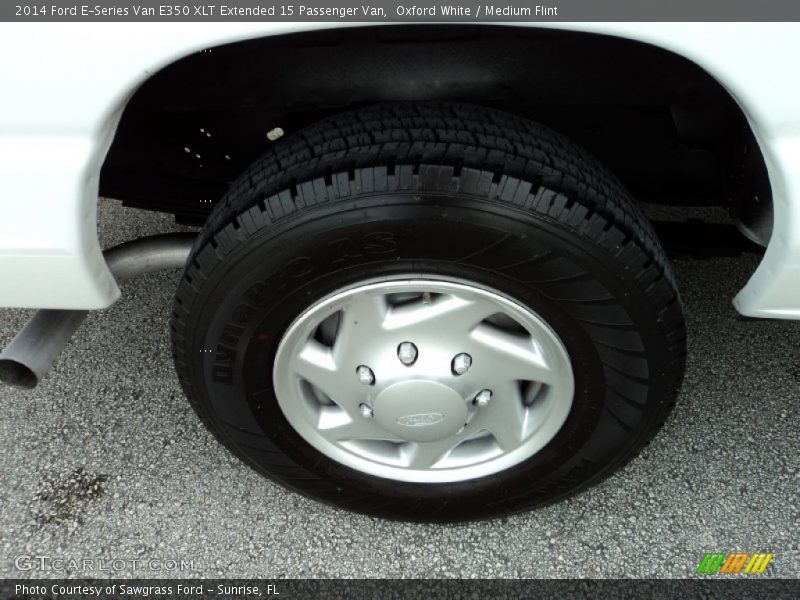 Oxford White / Medium Flint 2014 Ford E-Series Van E350 XLT Extended 15 Passenger Van