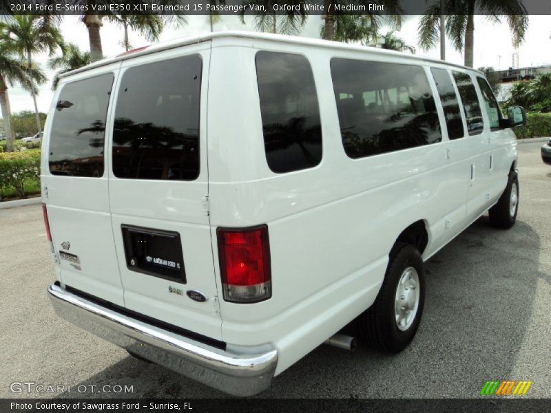 Oxford White / Medium Flint 2014 Ford E-Series Van E350 XLT Extended 15 Passenger Van