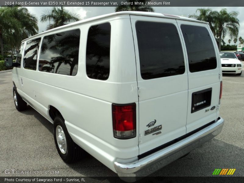 Oxford White / Medium Flint 2014 Ford E-Series Van E350 XLT Extended 15 Passenger Van