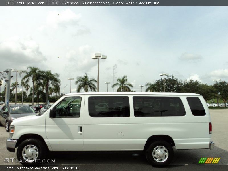 Oxford White / Medium Flint 2014 Ford E-Series Van E350 XLT Extended 15 Passenger Van
