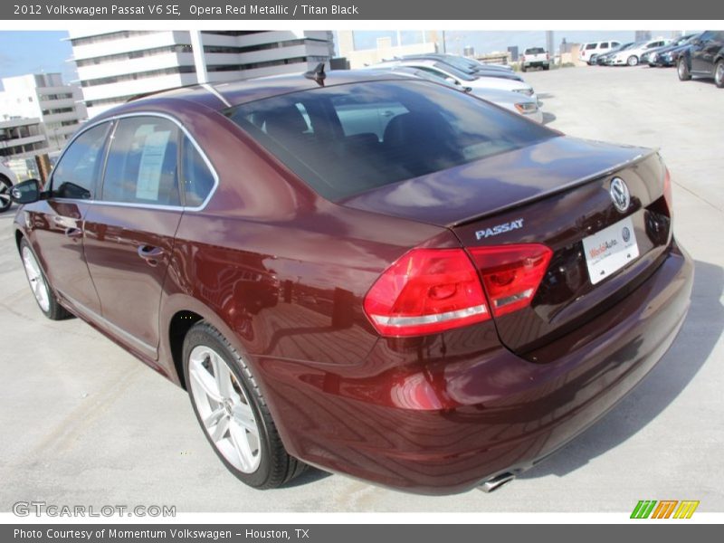 Opera Red Metallic / Titan Black 2012 Volkswagen Passat V6 SE