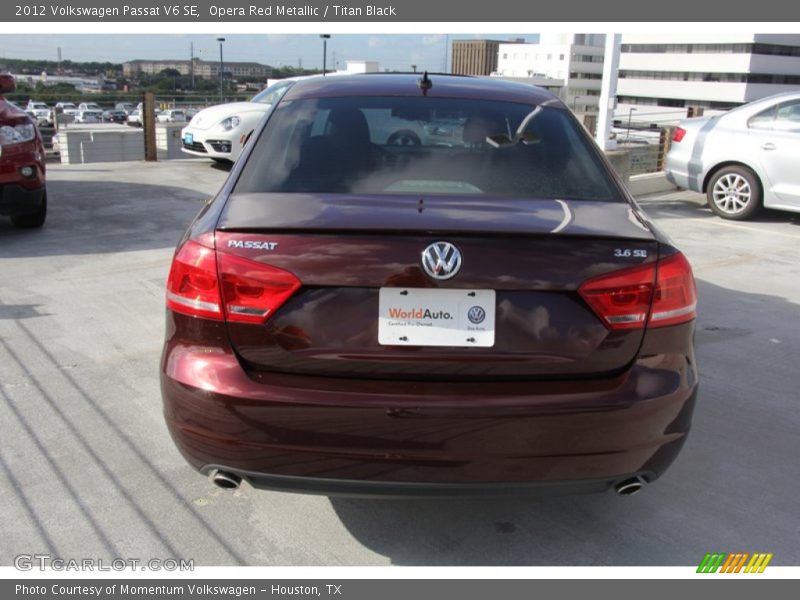 Opera Red Metallic / Titan Black 2012 Volkswagen Passat V6 SE