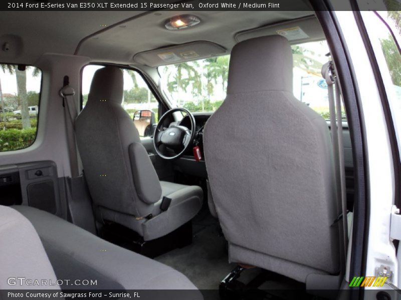 Oxford White / Medium Flint 2014 Ford E-Series Van E350 XLT Extended 15 Passenger Van