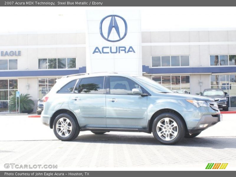 Steel Blue Metallic / Ebony 2007 Acura MDX Technology