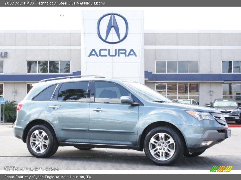 Steel Blue Metallic / Ebony 2007 Acura MDX Technology