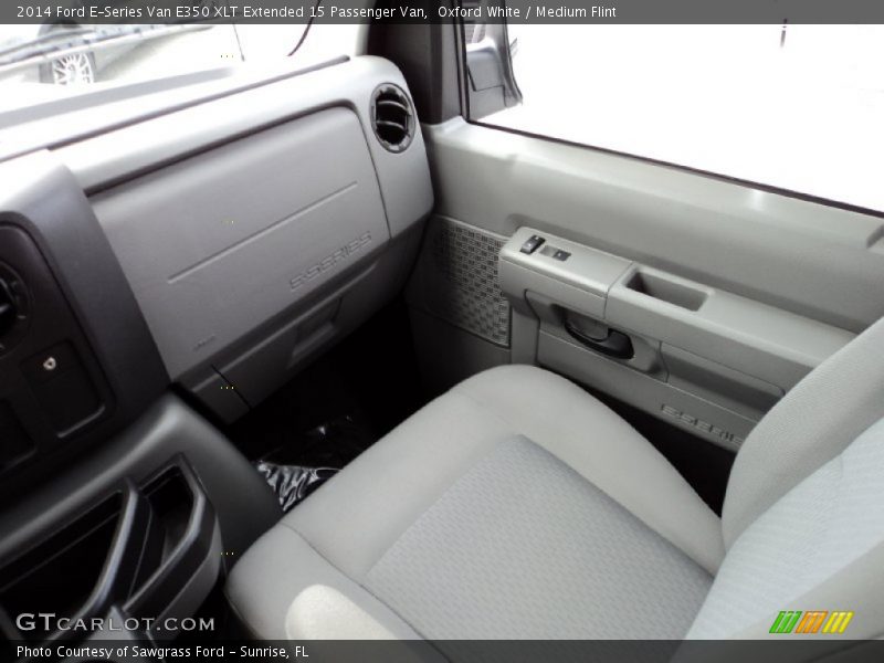 Oxford White / Medium Flint 2014 Ford E-Series Van E350 XLT Extended 15 Passenger Van