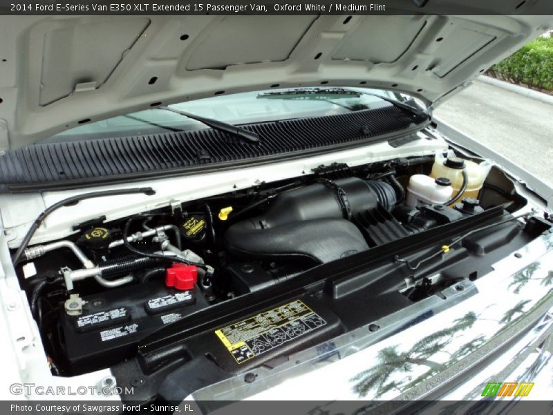 Oxford White / Medium Flint 2014 Ford E-Series Van E350 XLT Extended 15 Passenger Van