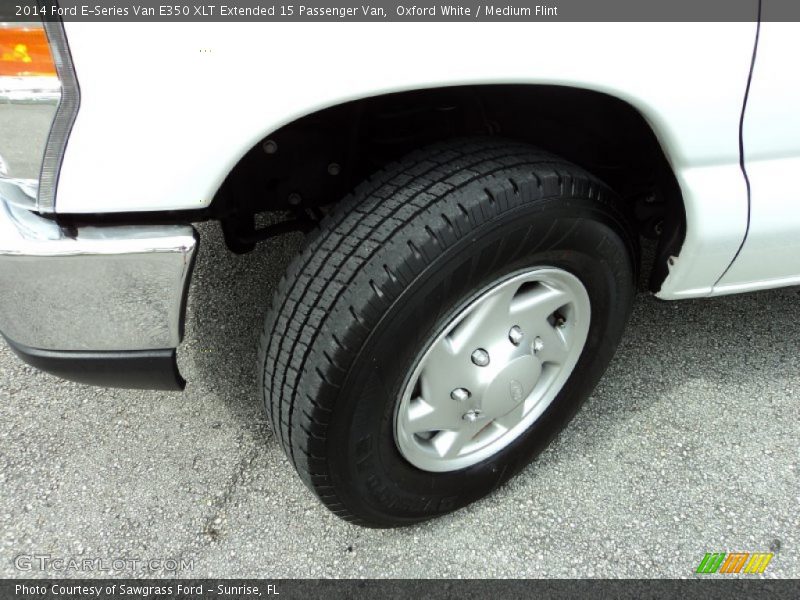 Oxford White / Medium Flint 2014 Ford E-Series Van E350 XLT Extended 15 Passenger Van