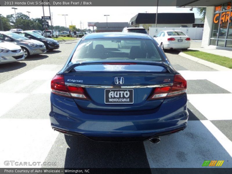 Dyno Blue Pearl / Black 2013 Honda Civic Si Sedan