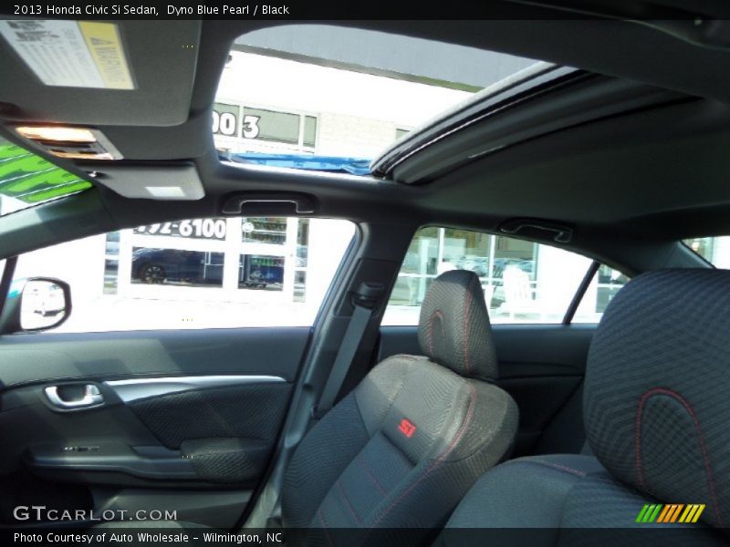 Dyno Blue Pearl / Black 2013 Honda Civic Si Sedan