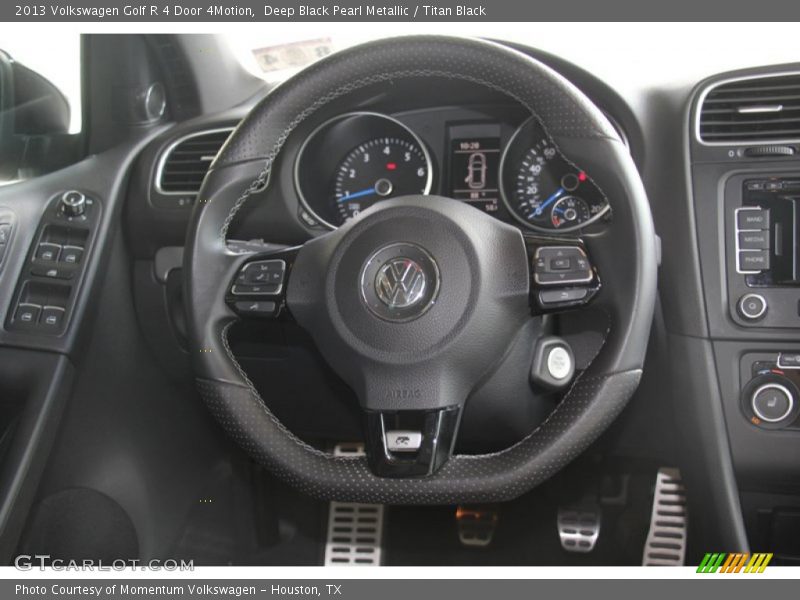 Deep Black Pearl Metallic / Titan Black 2013 Volkswagen Golf R 4 Door 4Motion
