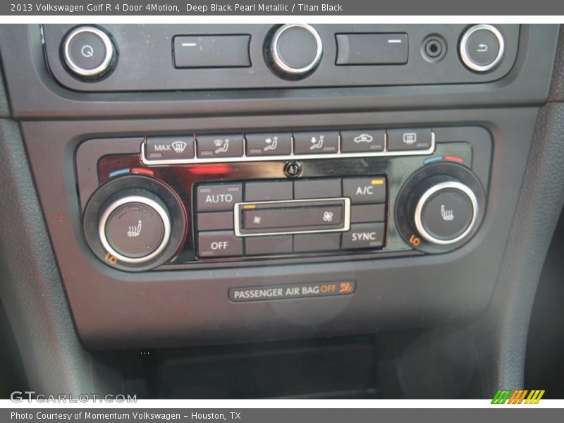 Deep Black Pearl Metallic / Titan Black 2013 Volkswagen Golf R 4 Door 4Motion