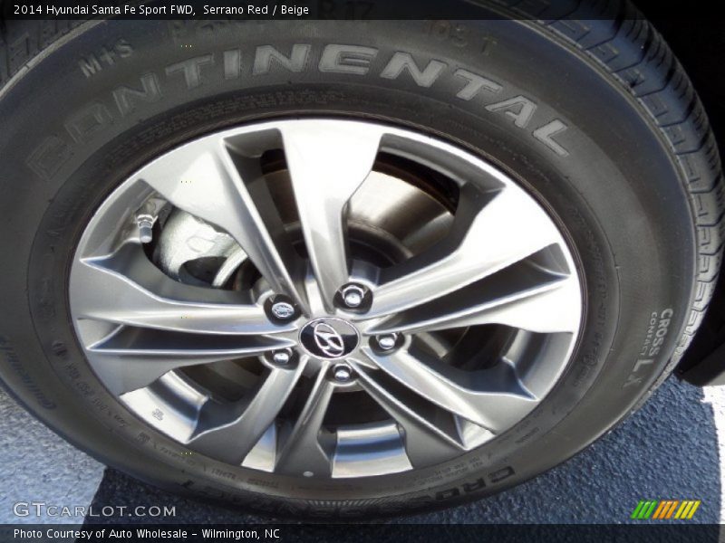 Serrano Red / Beige 2014 Hyundai Santa Fe Sport FWD