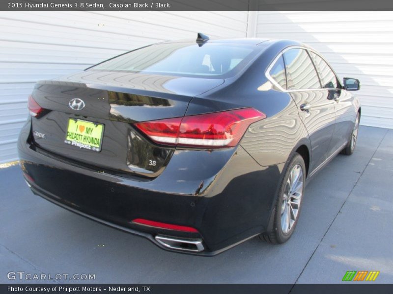 Caspian Black / Black 2015 Hyundai Genesis 3.8 Sedan