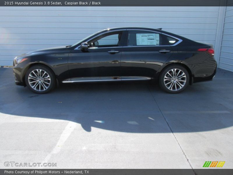 Caspian Black / Black 2015 Hyundai Genesis 3.8 Sedan