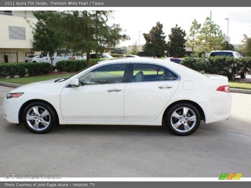 Premium White Pearl / Taupe 2011 Acura TSX Sedan