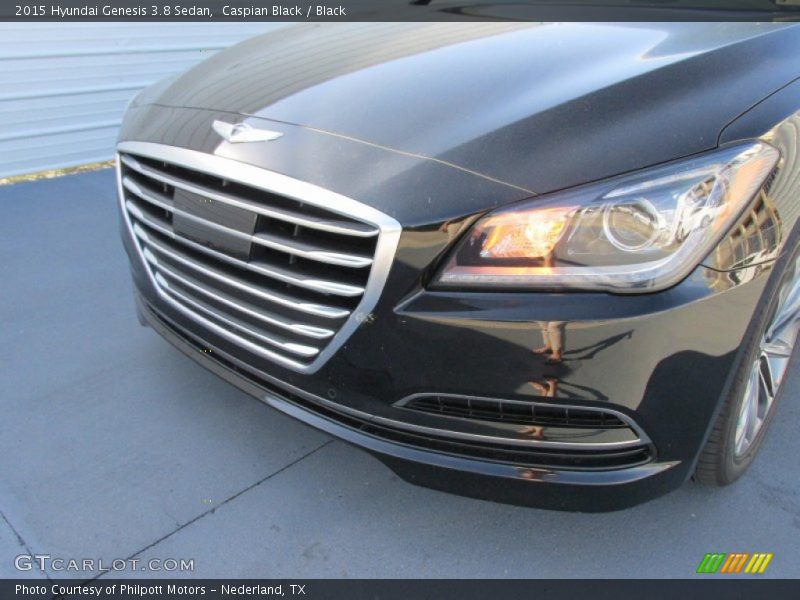 Caspian Black / Black 2015 Hyundai Genesis 3.8 Sedan