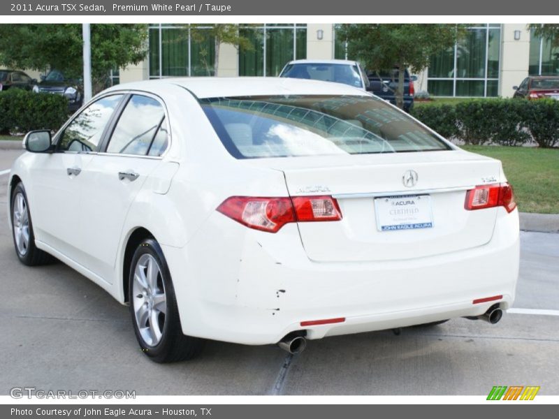 Premium White Pearl / Taupe 2011 Acura TSX Sedan