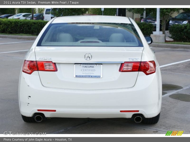 Premium White Pearl / Taupe 2011 Acura TSX Sedan