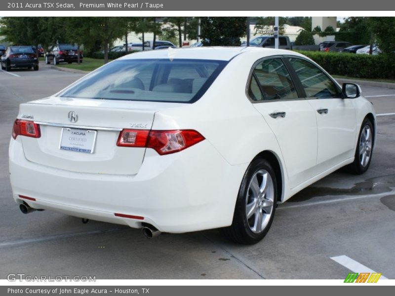 Premium White Pearl / Taupe 2011 Acura TSX Sedan